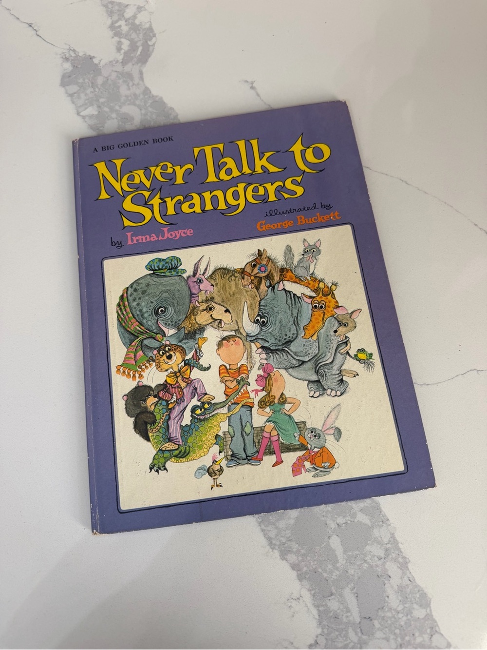 Vintage 1960s Never Talk to Strangers by Irma Joyce A Big Golden Book